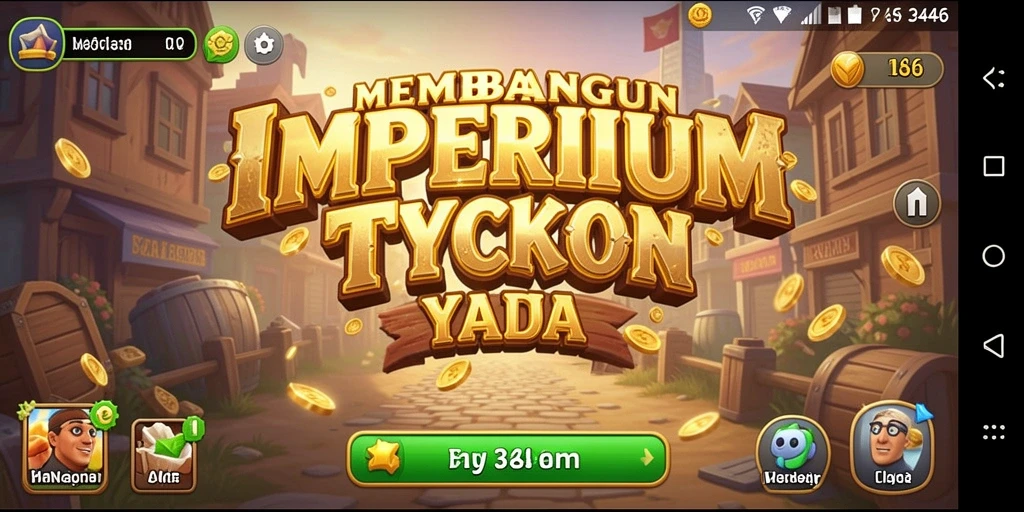 Tampilan gameplay Tycoon yang seru dan inovatif.
