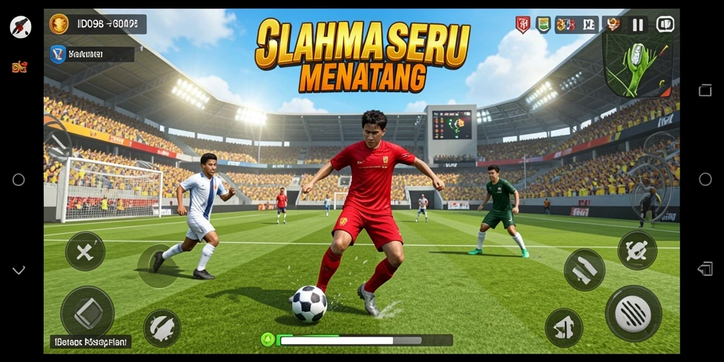 Screenshot gameplay ID098 yang menunjukkan aksi pertandingan seru.