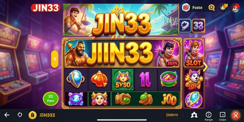 Screenshot JIN33 menampilkan aksi gameplay Slot yang mendebarkan.